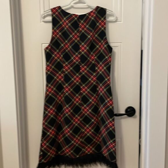 New J. Crew Factory Plaid Sheath with Feather Hem - Picture 5 of 5